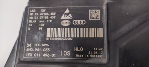 4H0941035 Audi A8 4H esituli Matrix vasak (2)